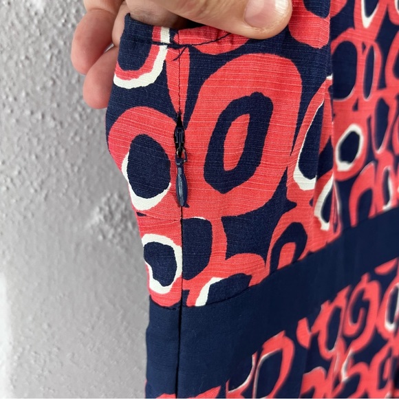 Boden retro style geometric sheath dress size 4 - Picture 4 of 9